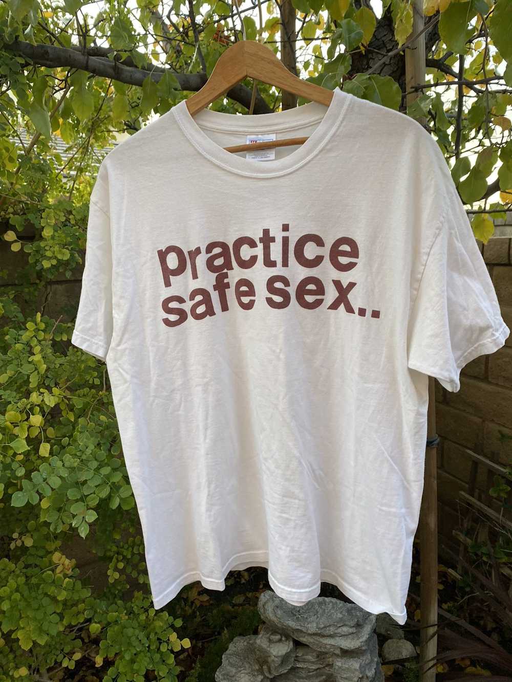 Vintage Vintage USC Practice Safe Sex T-Shirt - image 1