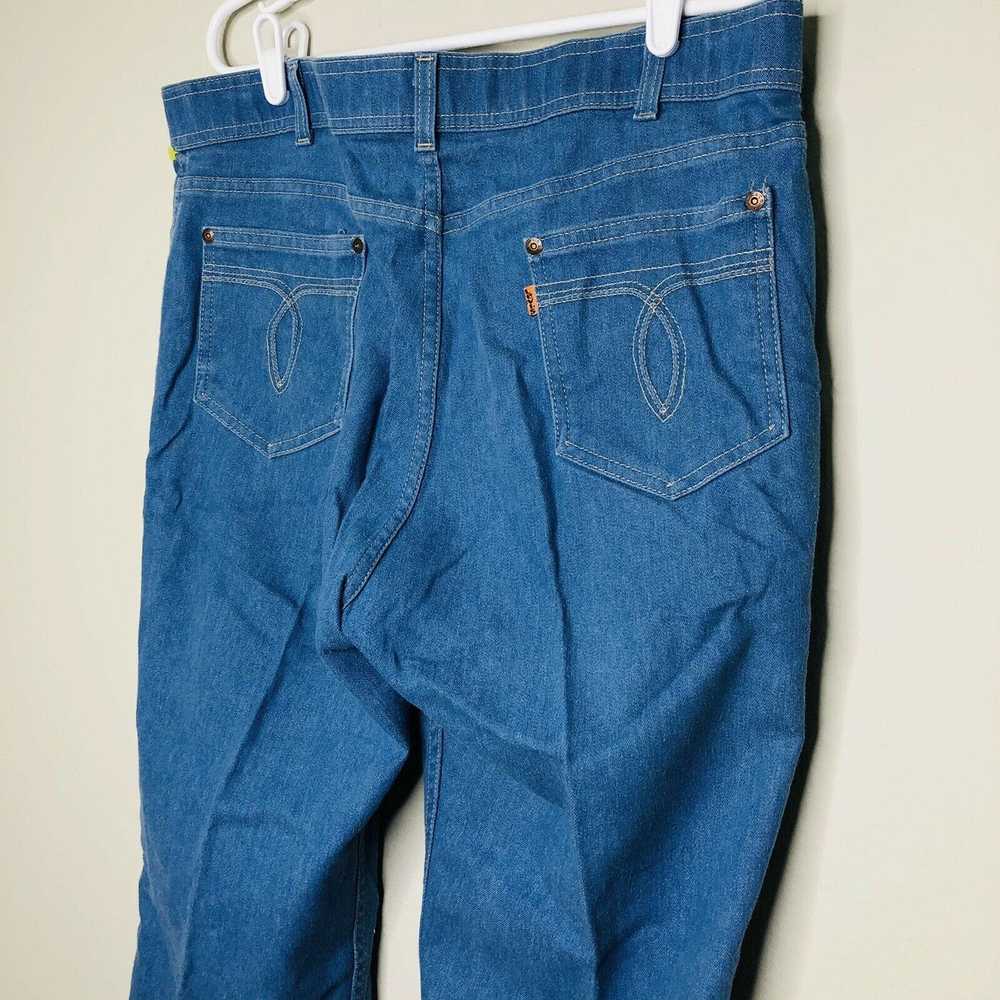 Levi's Vintage 90s Orange Tab Tag Levi Straus Lig… - image 4