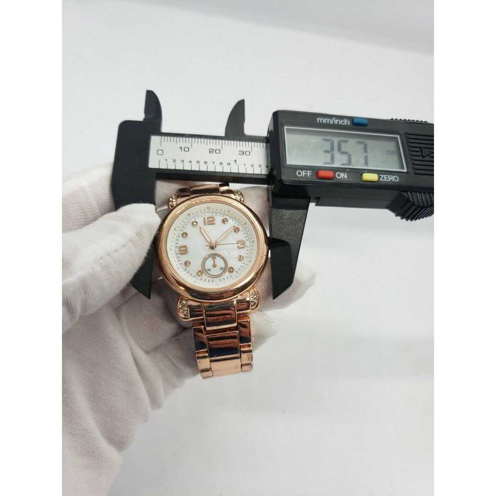 Other Women's 36mm Rose Gold MOP Analog Watch - image 7