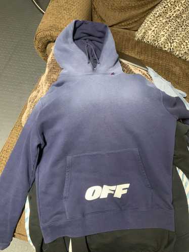 Off-White Off-white fadded navy hoodie