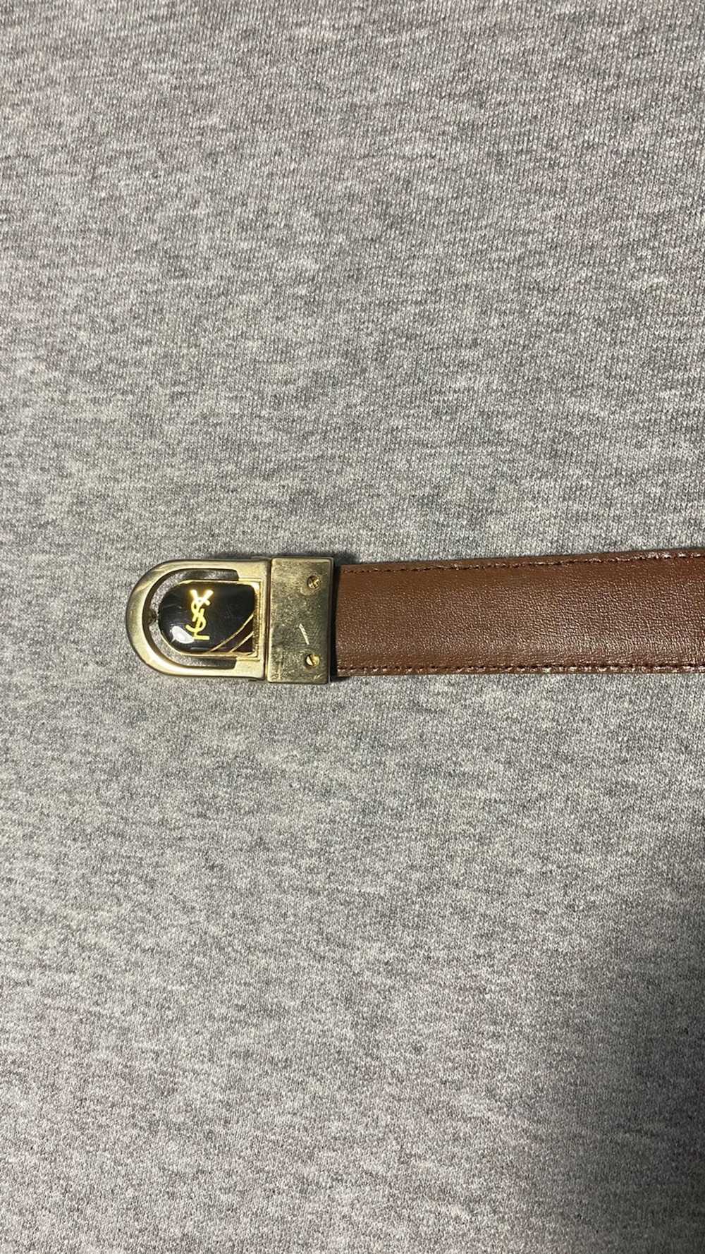 Ysl Pour Homme Ysl Vintage reversible belt - image 2