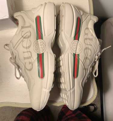 Gucci Gucci Rhython leather sneaker ‘logo’ - image 1