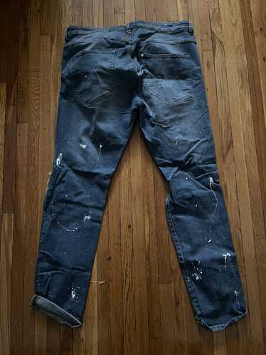 Custom Custom paint splat jeans