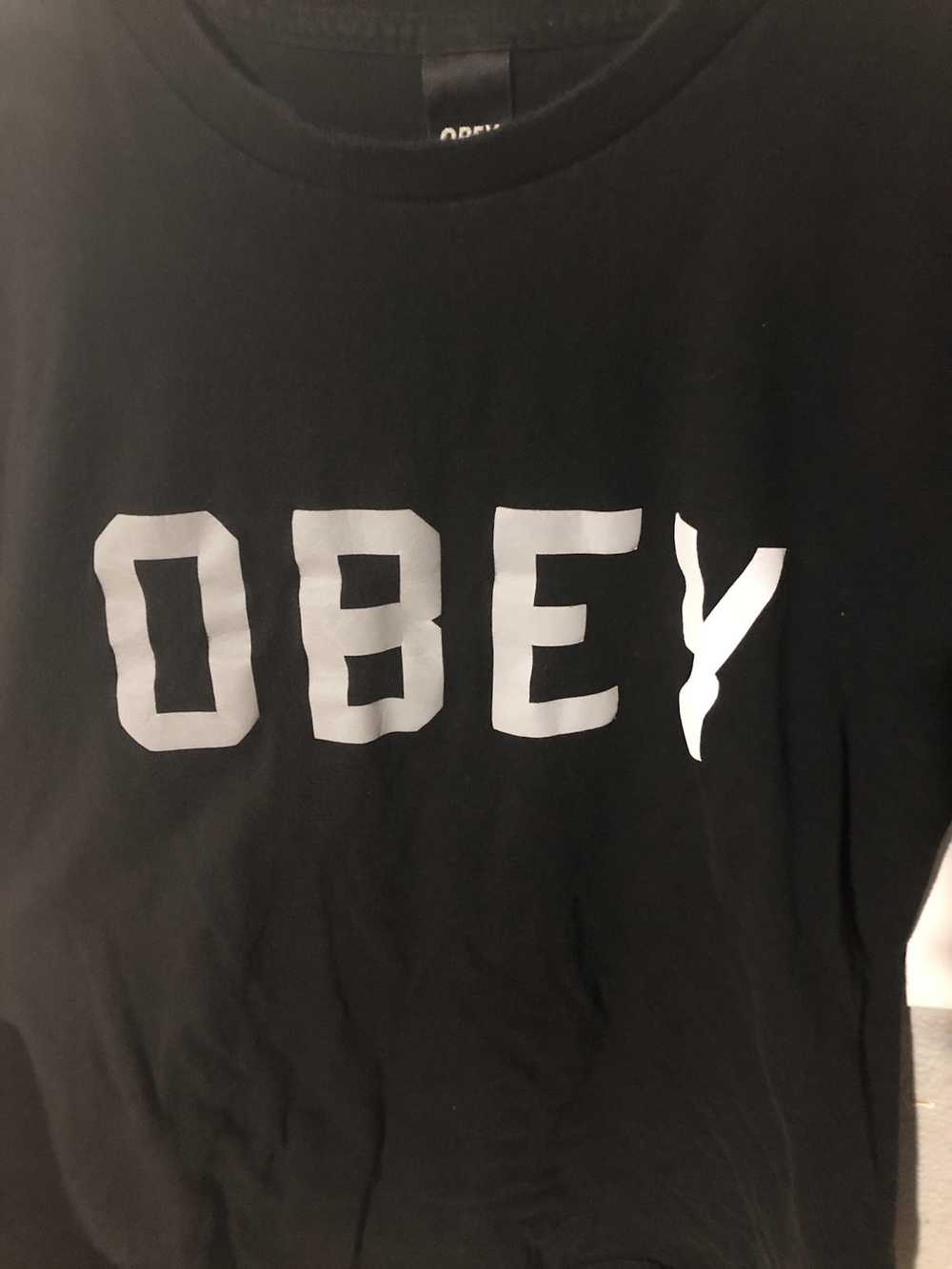 Obey × Vintage Obey reflective tee - image 2