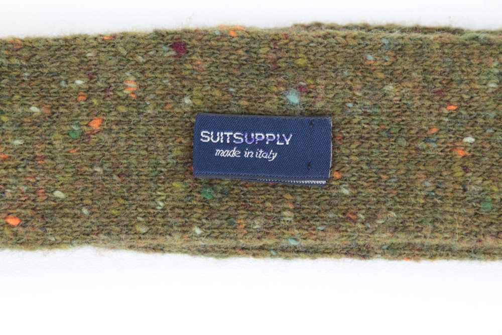 Suitsupply Green Melange Woven Wool Cashmere Tie … - image 4