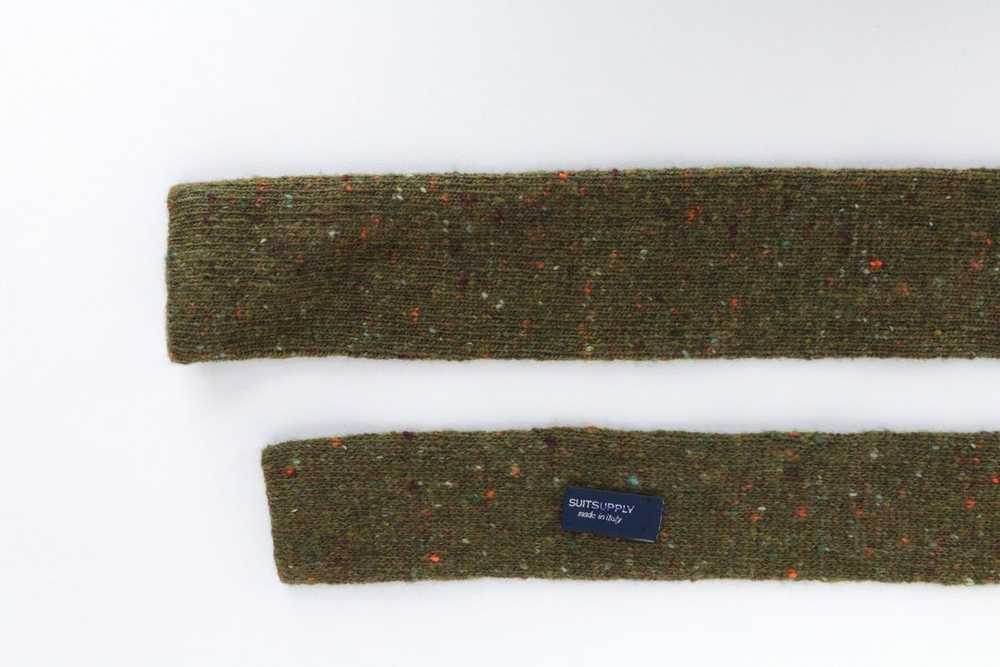 Suitsupply Green Melange Woven Wool Cashmere Tie … - image 7