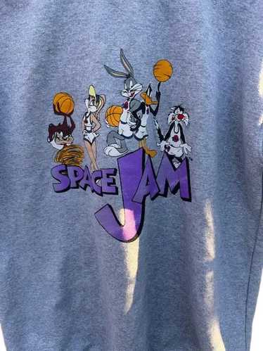 VTG 1996 Gray Space Jam Team Sweatshirt Bugs Bunny