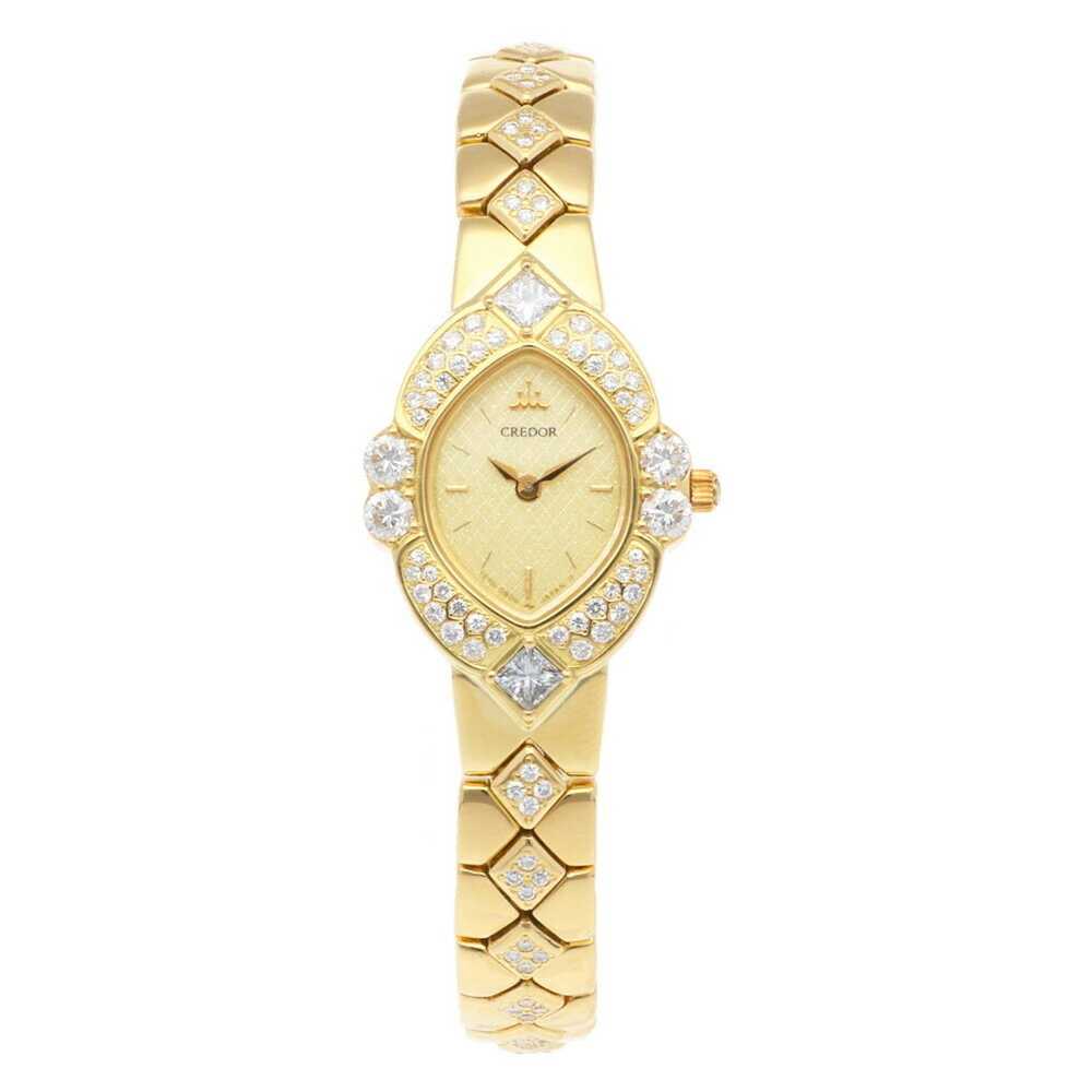 Seiko Credor Seiko Watch 18K Gold 1E70-5A70 Quart… - image 8