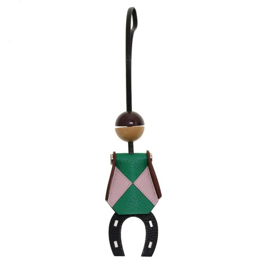 Hermes Hermes Jockey Bag Charm Vaux Barenia Chevr… - image 3