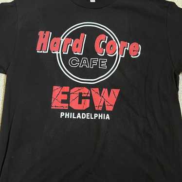 ECW Hardcore Cafe Vintage T-Shirt Large - image 1