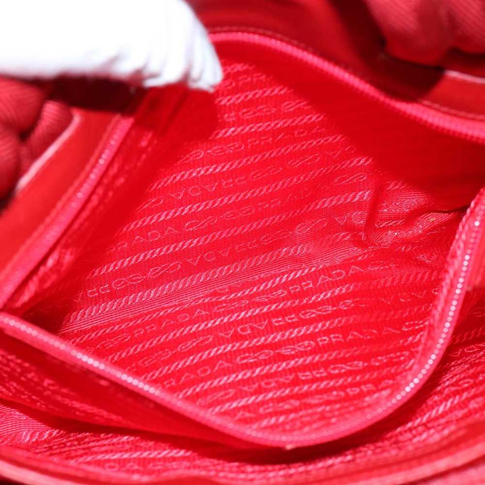 Prada PRADA Sports Hand Bag Canvas Beige Red Auth… - image 11