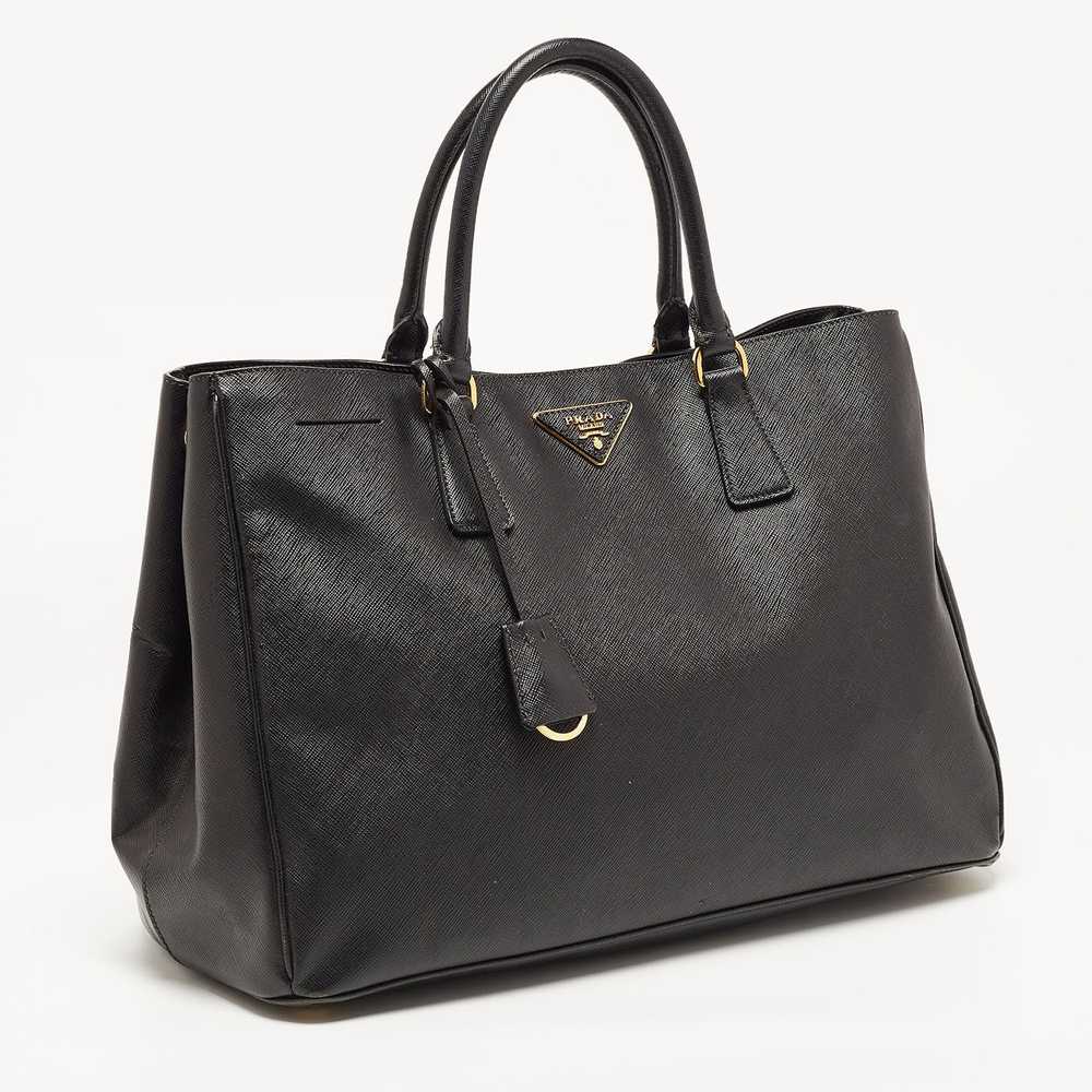 Prada PRADA Black Saffiano Lux Leather Large Gard… - image 3