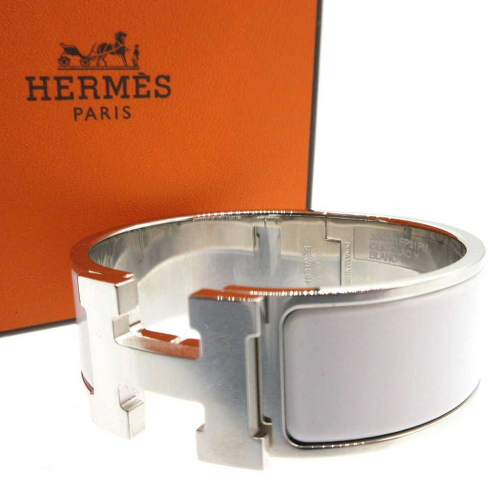 Hermes Hermes Click Crack PM H Motif Metal Silver… - image 2