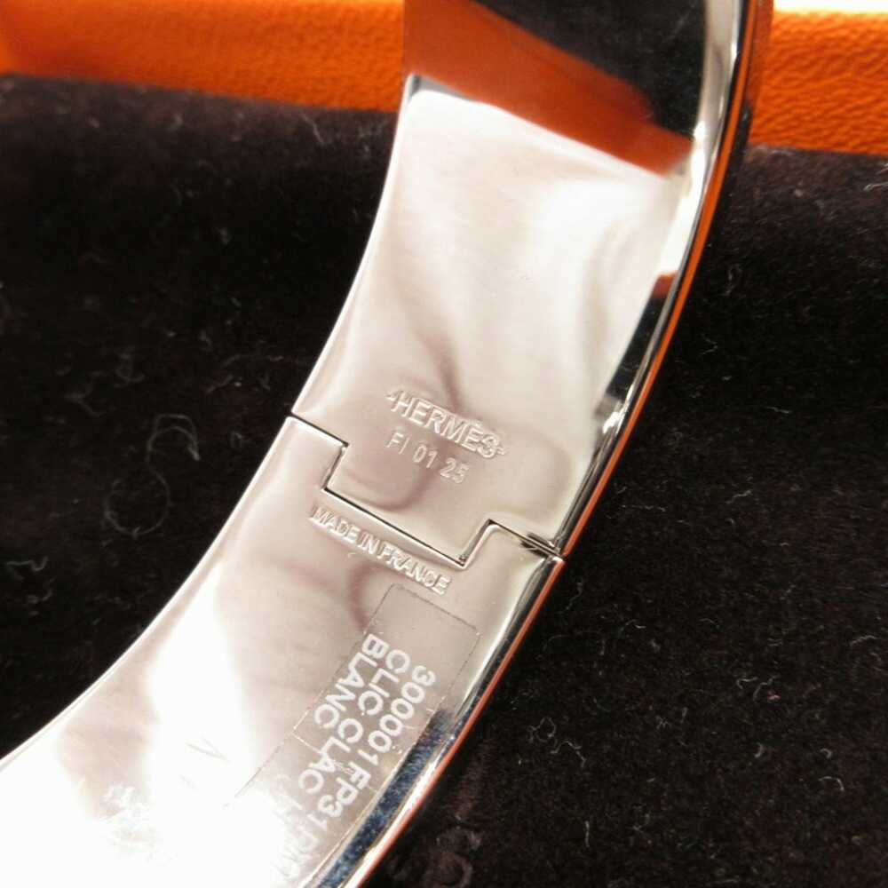 Hermes Hermes Click Crack PM H Motif Metal Silver… - image 4