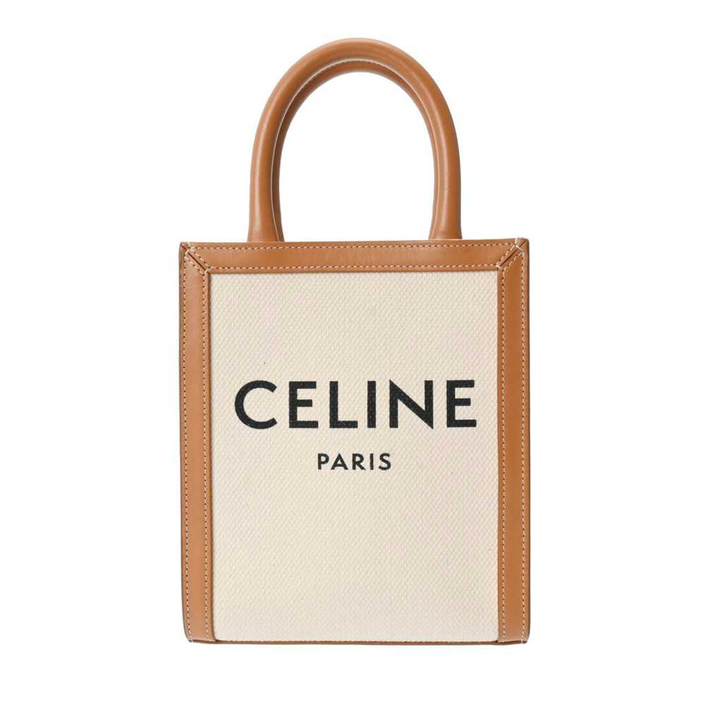 Celine CELINE Vertical Cover Beige/Brown 193302BN… - image 1