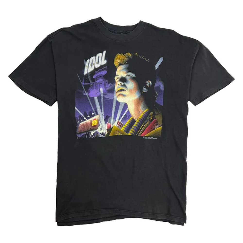 Vintage 1990 BILLY IDOL CHARMED LIFE BLACK TOUR T… - image 1