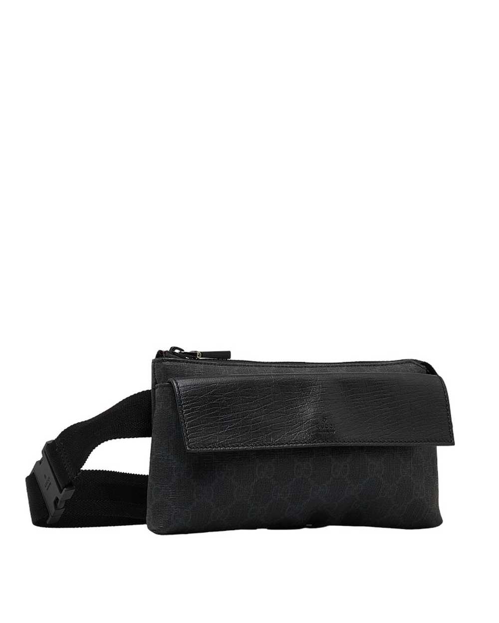 Gucci Black GG Supreme Belt Bag in Excellent Cond… - image 2