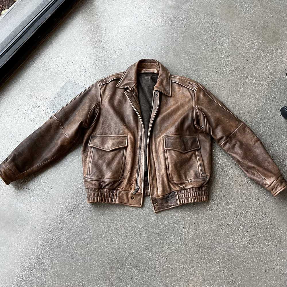 Leather Jacket × Vintage × Wilsons Leather VINTAG… - image 1
