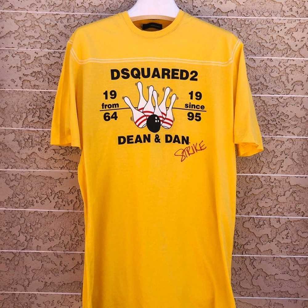 DSQUARED2 Yellow Dean & Dan T-Shirt - image 1