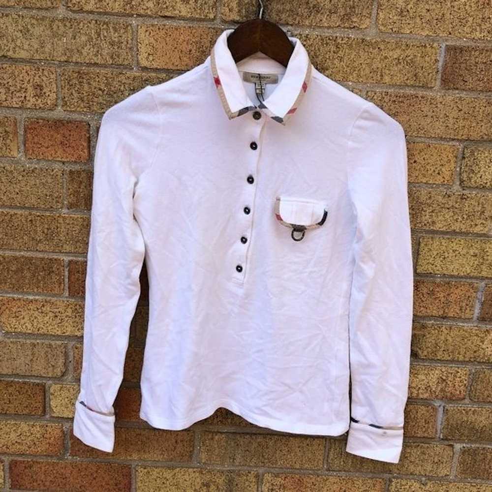 Burberry Burberry Novacheck Button Up Shirt XS Wh… - image 1