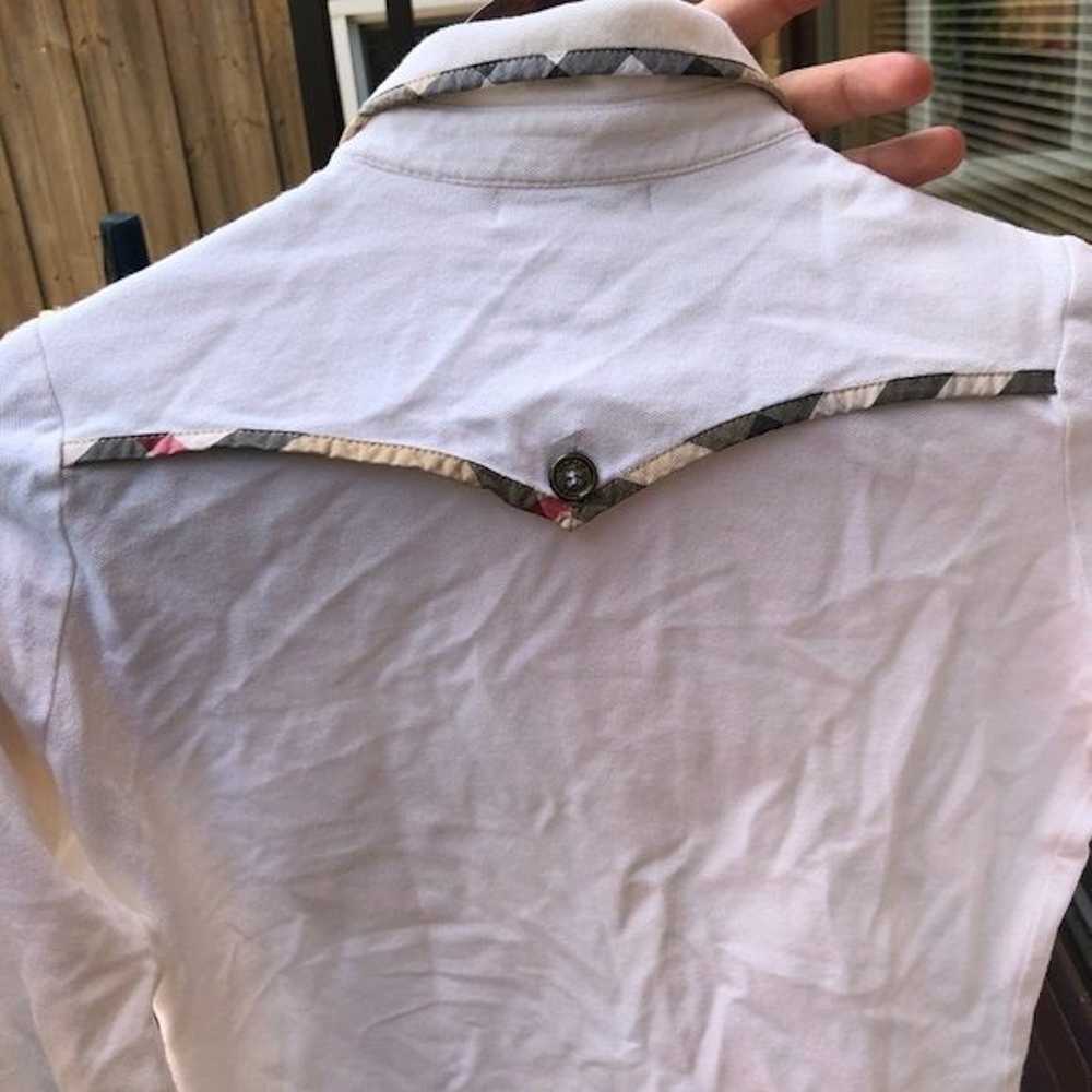Burberry Burberry Novacheck Button Up Shirt XS Wh… - image 2
