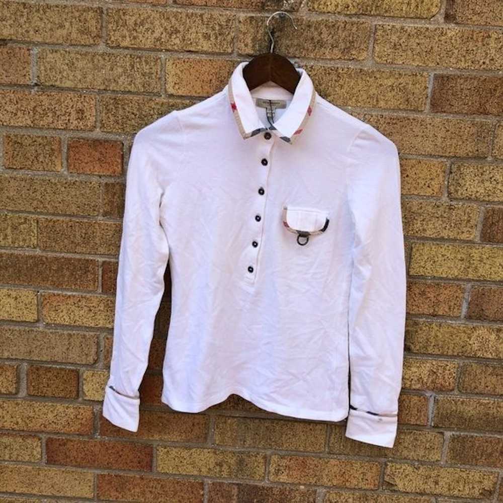 Burberry Burberry Novacheck Button Up Shirt XS Wh… - image 3