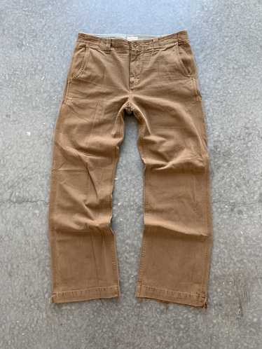 Gap Surplus Flare Denim Beige Jeans Size 2 Mid Rise Flap pockets Vintage  Y2K