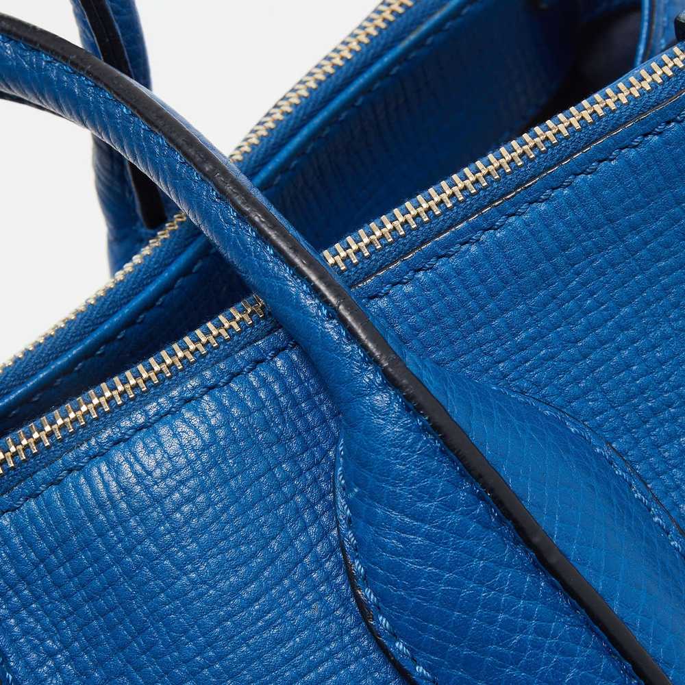 Tod's TOD'S Blue Leather Small D-Styling Shopper … - image 6