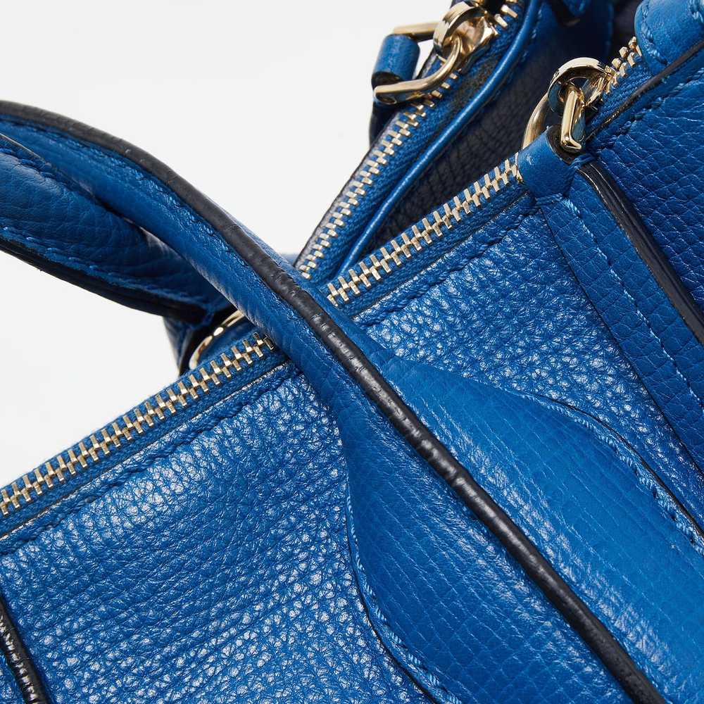 Tod's TOD'S Blue Leather Small D-Styling Shopper … - image 7
