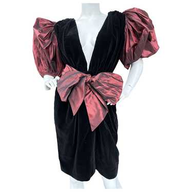 Yves Saint Laurent Velvet mid-length dress - image 1