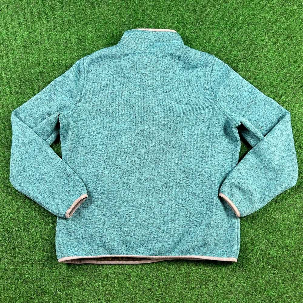 L.L. Bean LL Bean Blue Pullover Misses Knit Snap … - image 2