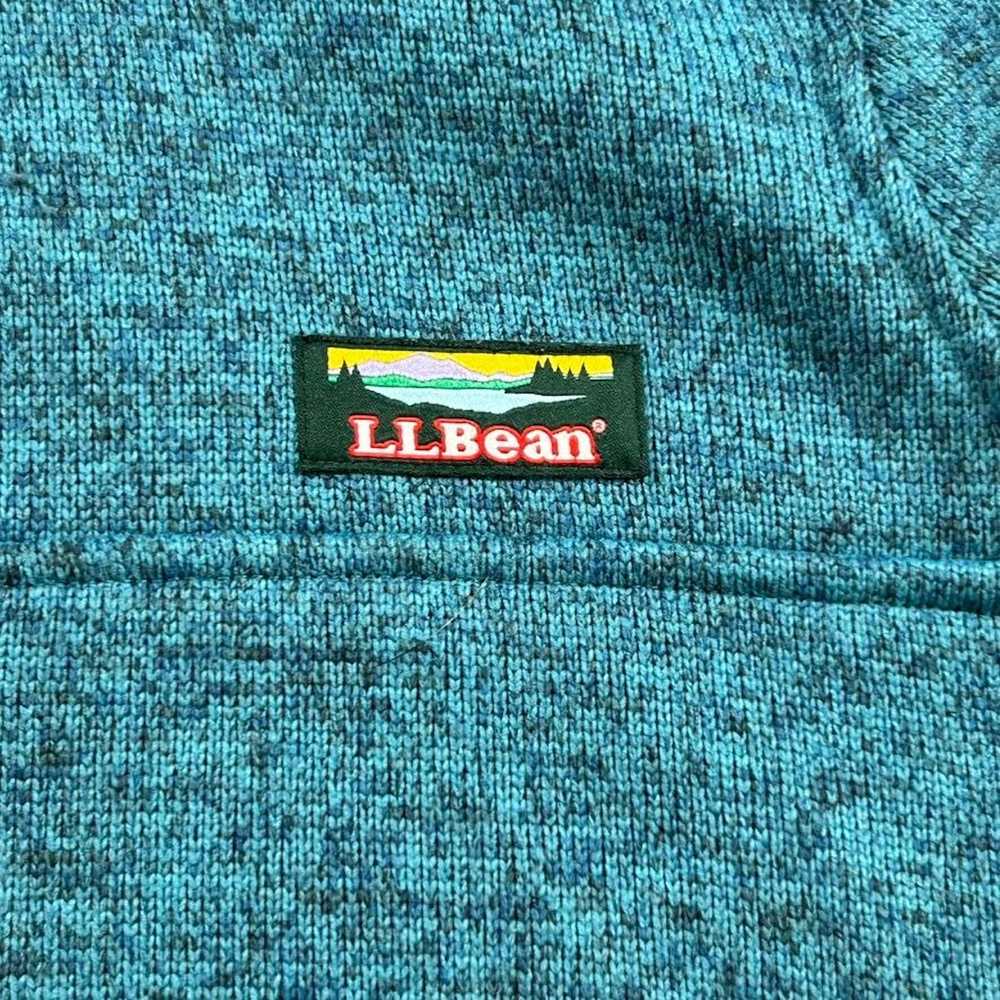 L.L. Bean LL Bean Blue Pullover Misses Knit Snap … - image 3