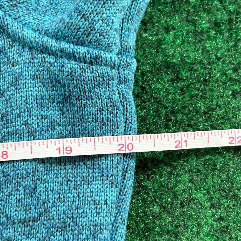 L.L. Bean LL Bean Blue Pullover Misses Knit Snap … - image 5