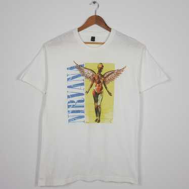 Nirvana × Rock T Shirt × Vintage NIRVANA American… - image 1