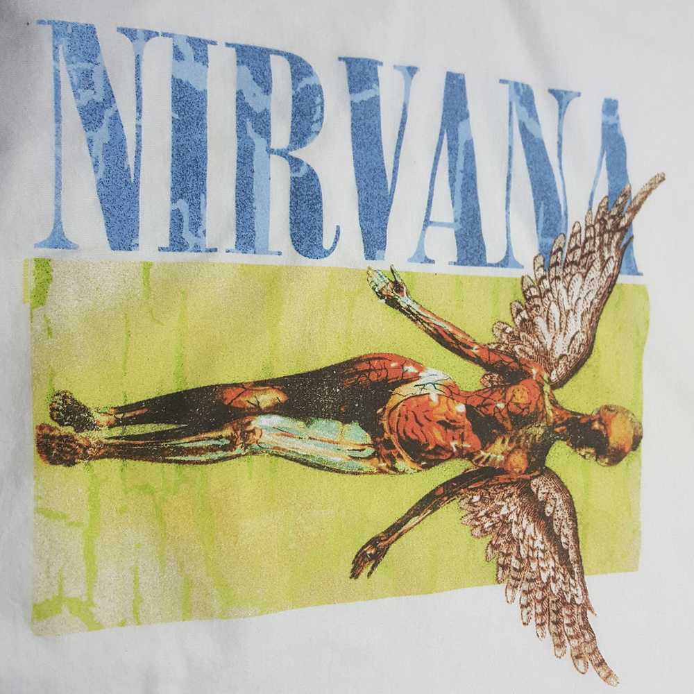 Nirvana × Rock T Shirt × Vintage NIRVANA American… - image 2