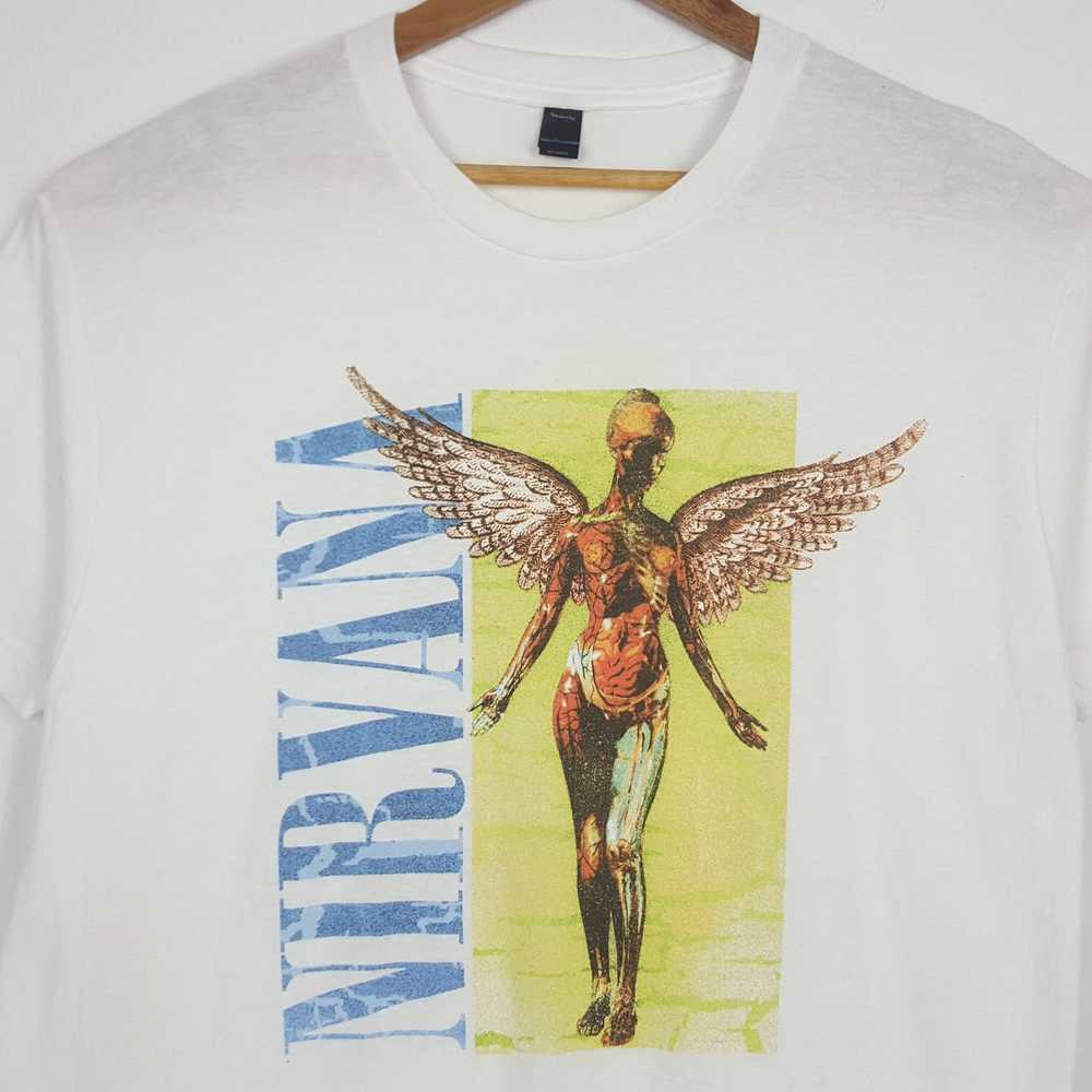 Nirvana × Rock T Shirt × Vintage NIRVANA American… - image 5