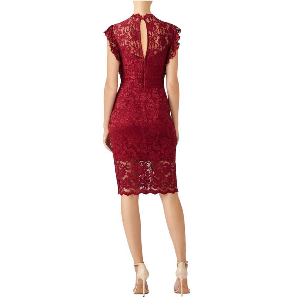 Saylor Saylor Anthropologie Red Maroon Lace Dress… - image 3