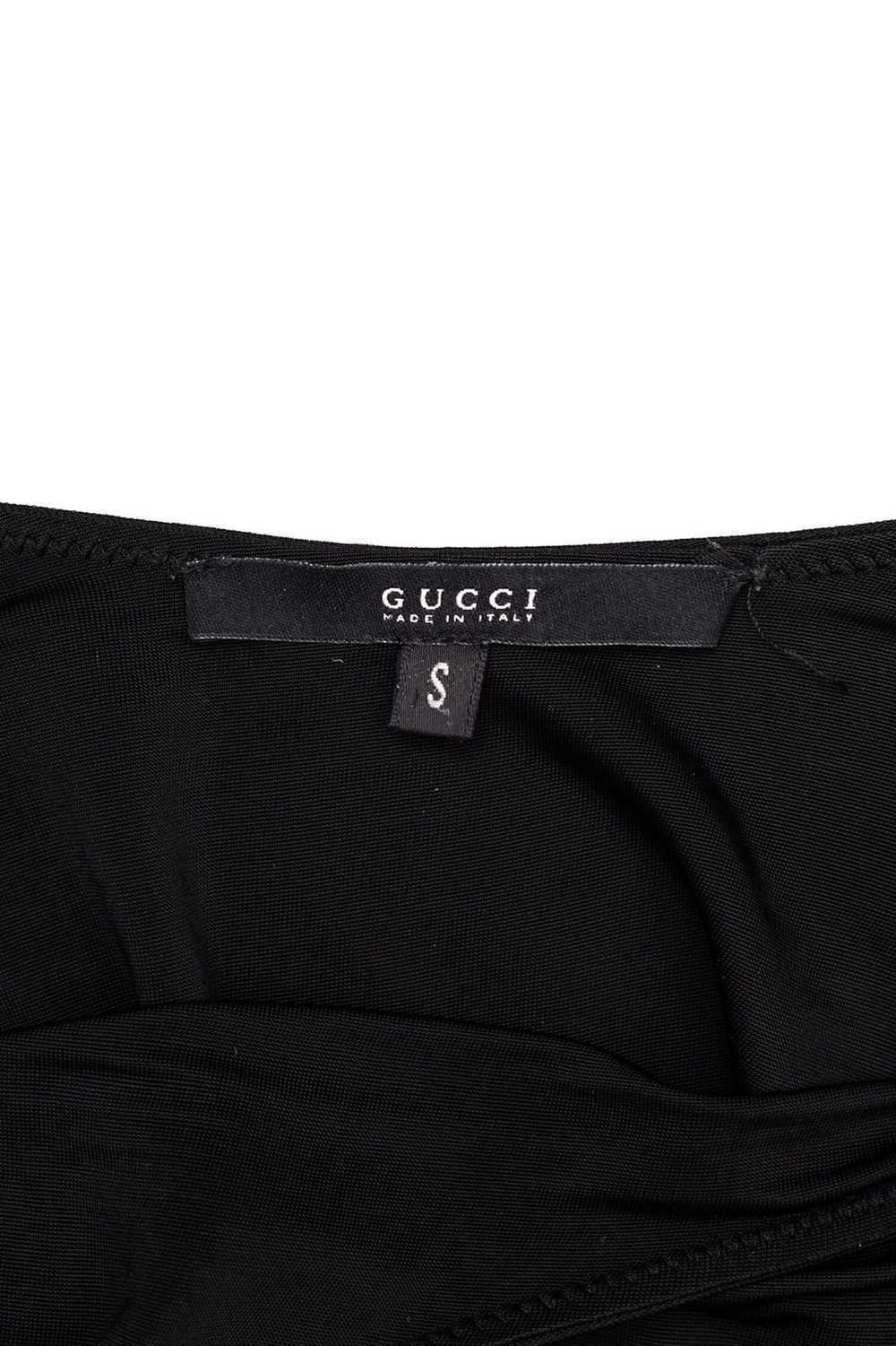 Gucci Gucci Black Jersey Bondage Buckle Mini Dres… - image 6