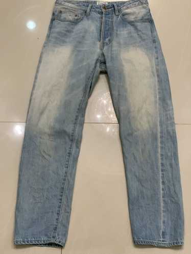 Distressed denim indigo japanese - Gem