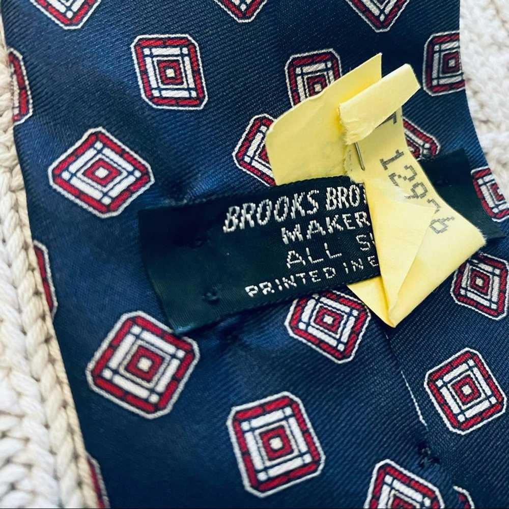 Brooks Brothers Vintage Brooks Brothers navy silk… - image 3