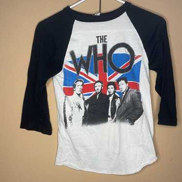 Vintage THE WHO 1982 Tour T SHIRT original tee jer