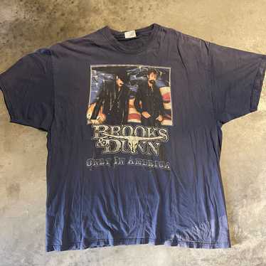 Hanes Vintage Brooks & Dunn Only in America T-shi… - image 1