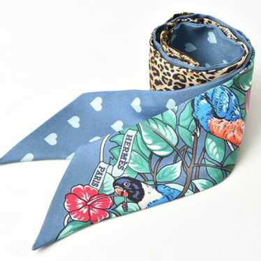 Hermes Hermes Twilly Scarf Muffler HERMES Silk Tw… - image 1