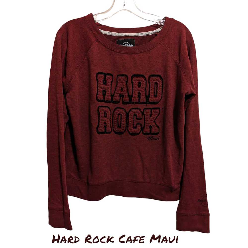 Hard Rock Cafe Hard Rock Cafe Maui Scoop Neck Pul… - image 1