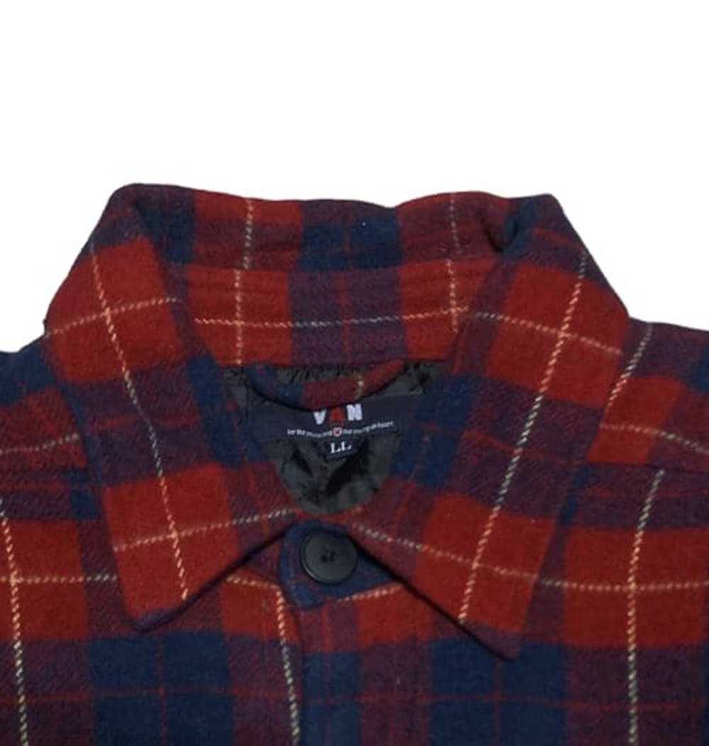 Cashmere & Wool × Flannel × Van Vintage 90s Wool … - image 4