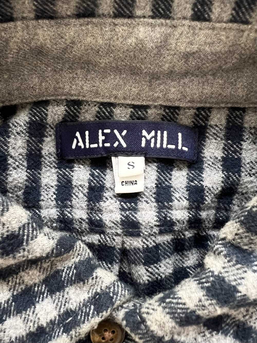 Alex Mill Alex Mill Navy/Gray Check Flannel Size S - image 3