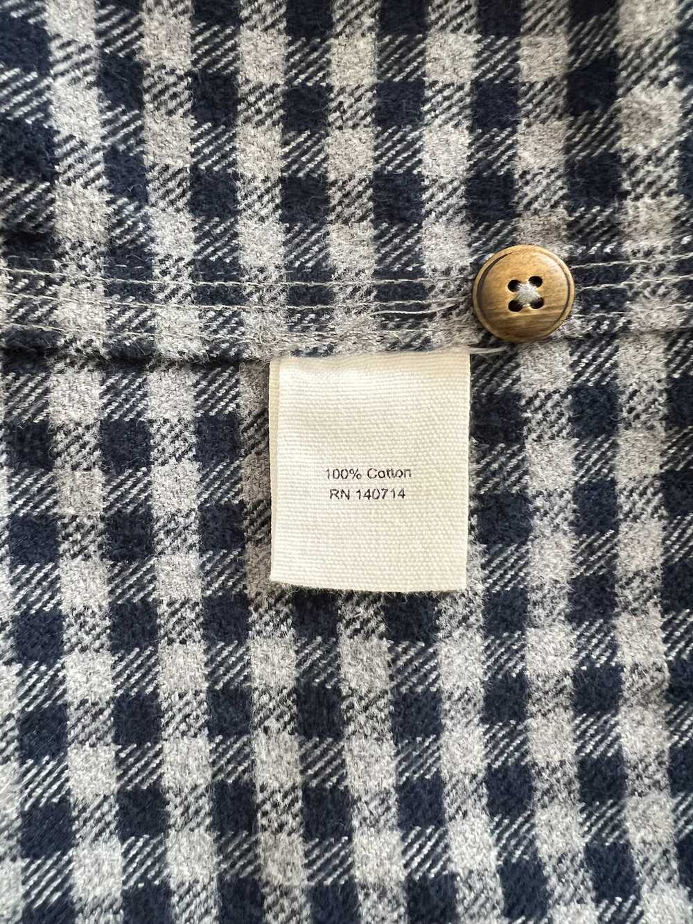 Alex Mill Alex Mill Navy/Gray Check Flannel Size S - image 4