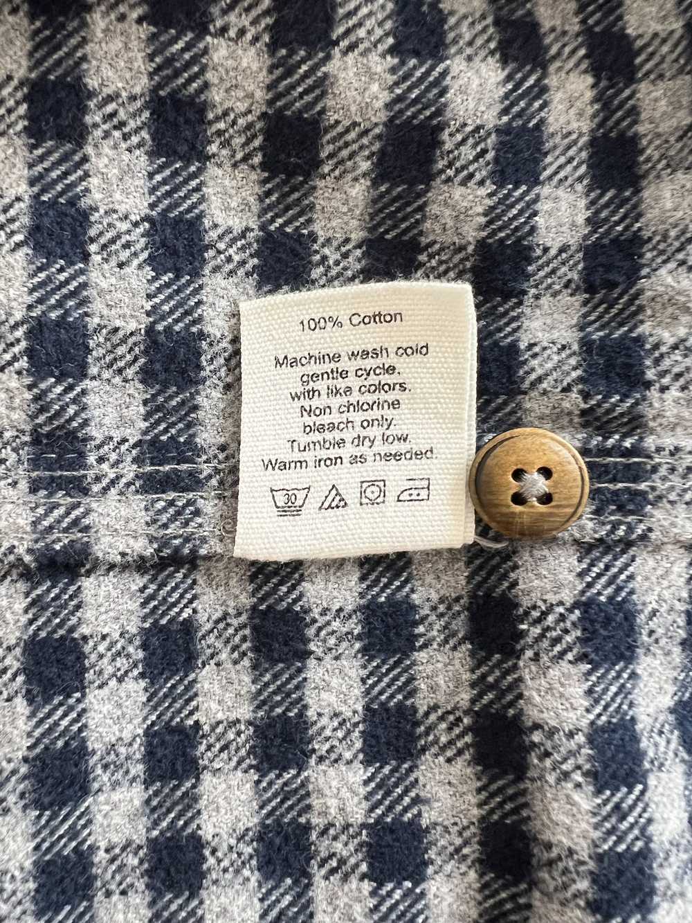 Alex Mill Alex Mill Navy/Gray Check Flannel Size S - image 5