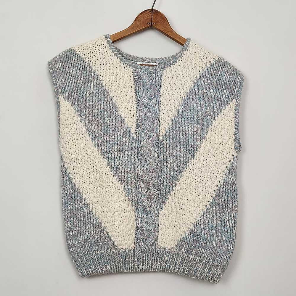 Lord & Taylor Pastel 80s Lord & Taylor Sweater Ve… - image 2