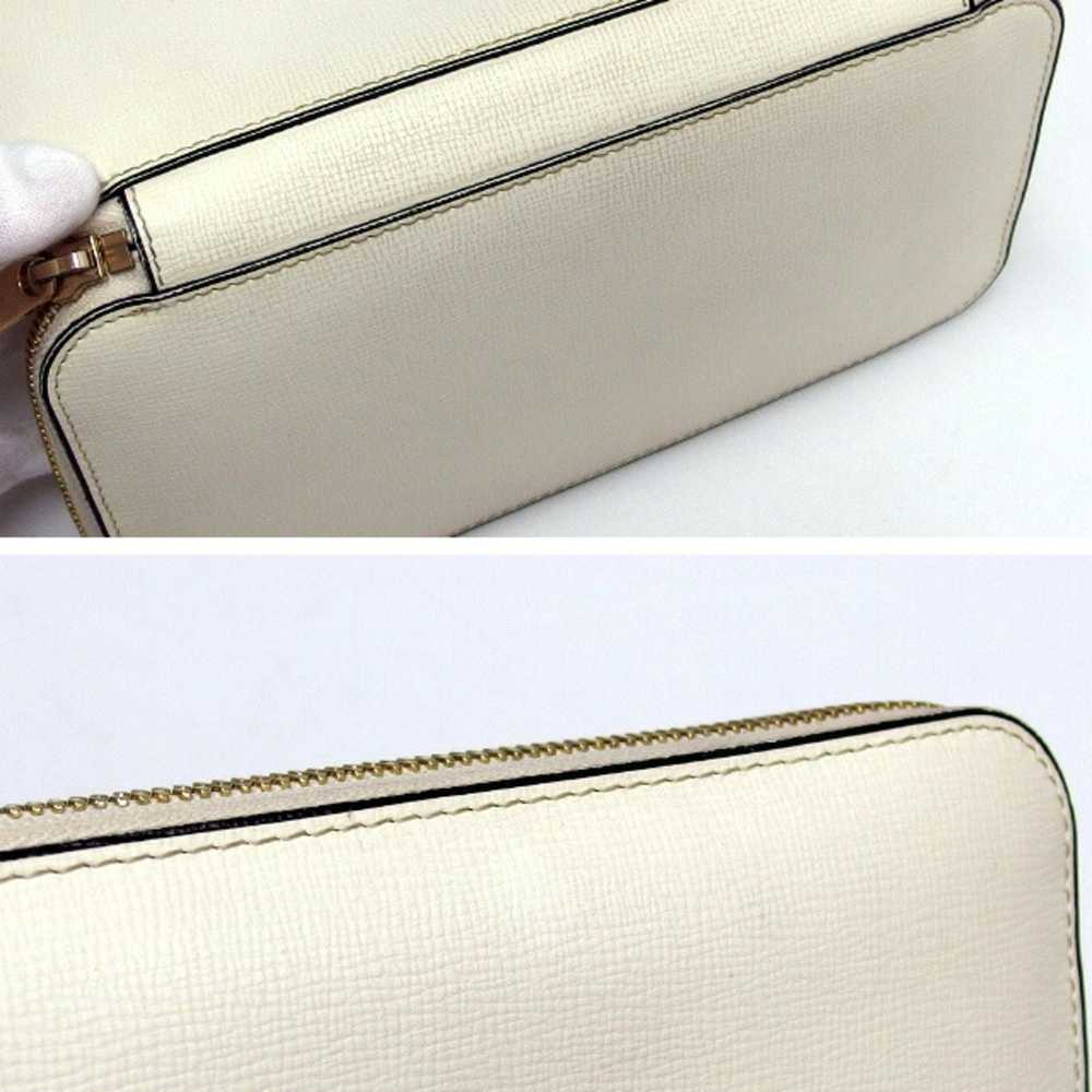 Valextra Valextra Round Long Wallet Grain Leather… - image 4